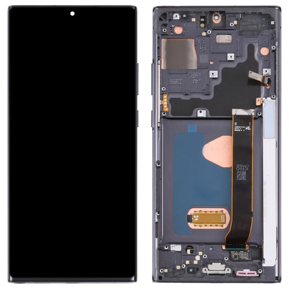 Original Super AMOLED LCD Screen for Samsung Galaxy Note20 Ultra SM-N986(5G Version) Digitizer Full Assembly With Frame (Black)