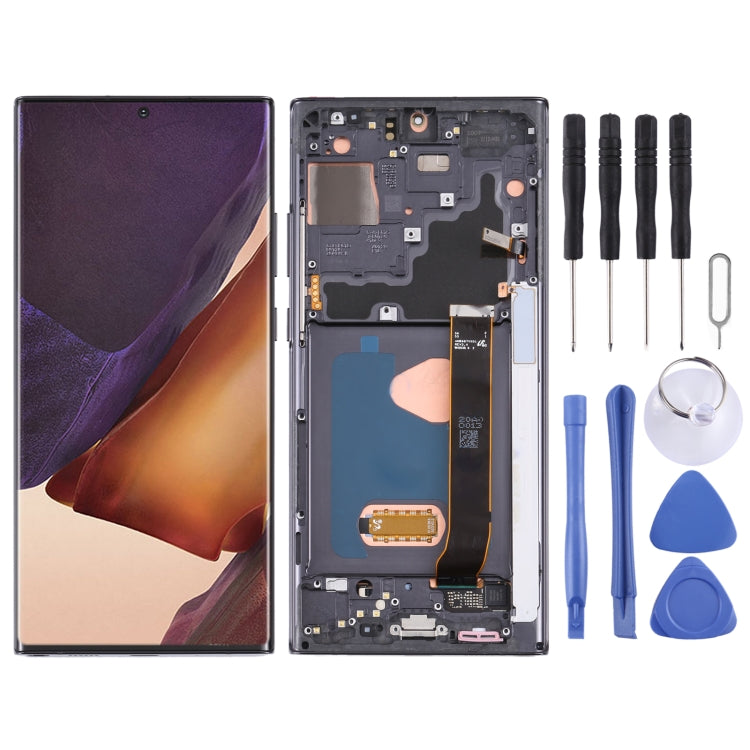 Original Super AMOLED LCD Screen for Samsung Galaxy Note20 Ultra SM-N986(5G Version) Digitizer Full Assembly With Frame (Black) - free shipping - PMC TechLife - Order now!