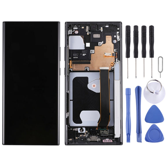 For Samsung Galaxy Note20 Ultra 4G Original Super AMOLED LCD Screen Digitizer Full Assembly With Frame(Black)