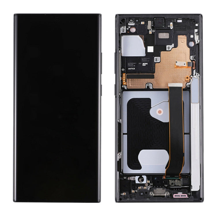 For Samsung Galaxy Note20 Ultra 4G Original Super AMOLED LCD Screen Digitizer Full Assembly With Frame(Black)