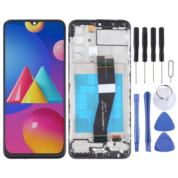 OEM LCD Screen for Samsung Galaxy M02s (NF Version) Digitizer Full Assembly With Frame