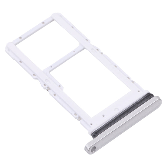 For Samsung Galaxy Tab A7 10.4 (2020) SM-T505 SIM Card Tray + Micro SD Card Tray (White)
