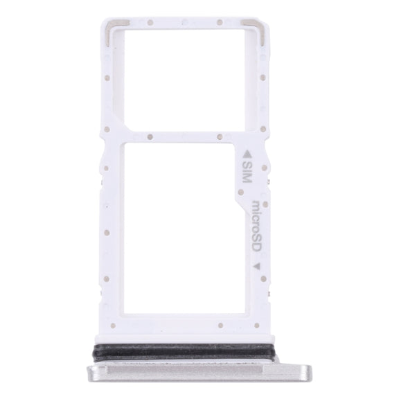 For Samsung Galaxy Tab A7 10.4 (2020) SM-T505 SIM Card Tray + Micro SD Card Tray (White)