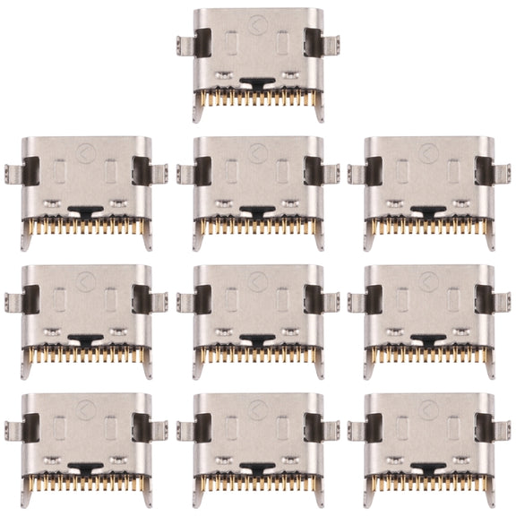 10pcs Charging Port Connector for Samsung Galaxy A22 5G SM-A226B, SM-A226B/DS, SM-A226B/DSN