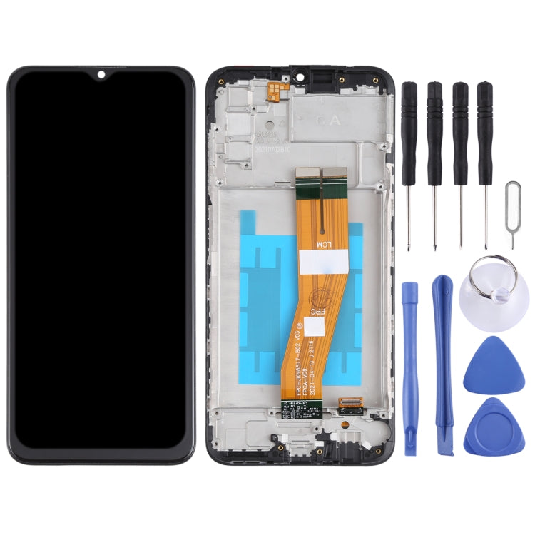 Original LCD Screen and Digitizer Full Assembly with Frame for Samsung Galaxy A03s SM-A037F - free shipping - PMc TechLife - Order now!