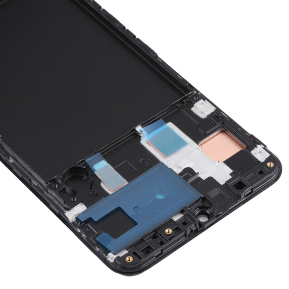 Original Super AMOLED LCD Screen for Samsung Galaxy A30 SM-A305 Digitizer Full Assembly with Frame (Black)