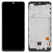 Original Super AMOLED LCD Screen for Samsung Galaxy A41 SM-A415 Digitizer Full Assembly with Frame (Black)