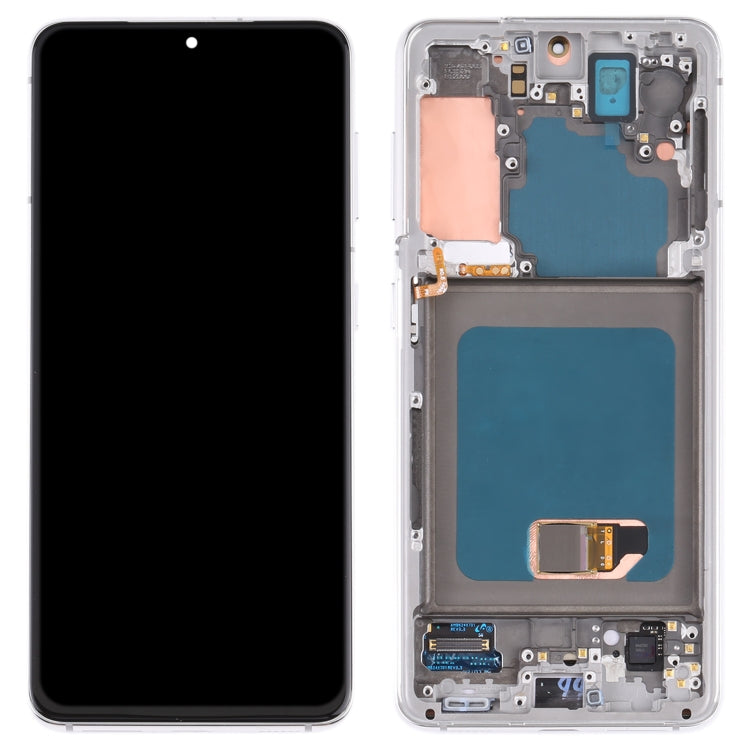 Original Super AMOLED LCD Screen For Samsung Galaxy S21 4G/S21 5G SM-G990 SM-G991 Digitizer Full Assembly with Frame (Silver) - free shipping - PMc TechLife - Order now!