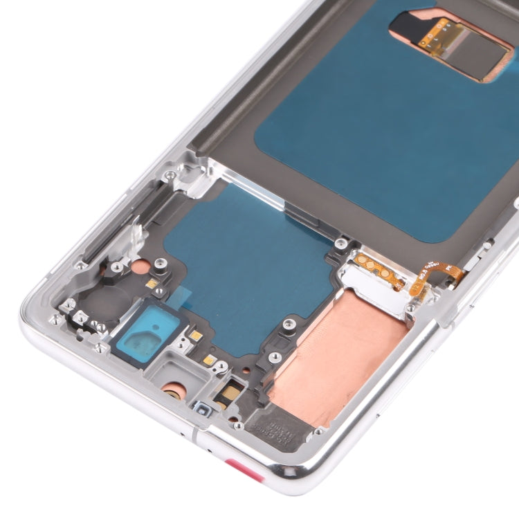 Original Super AMOLED LCD Screen For Samsung Galaxy S21 4G/S21 5G SM-G990 SM-G991 Digitizer Full Assembly with Frame (Silver)
