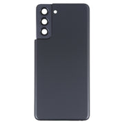For Samsung Galaxy S21 5G Battery Back Cover with Camera Lens Cover (Black)