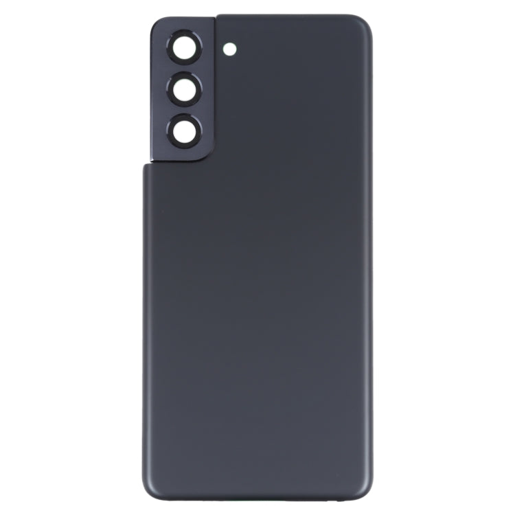 For Samsung Galaxy S21 5G Battery Back Cover with Camera Lens Cover (Black)