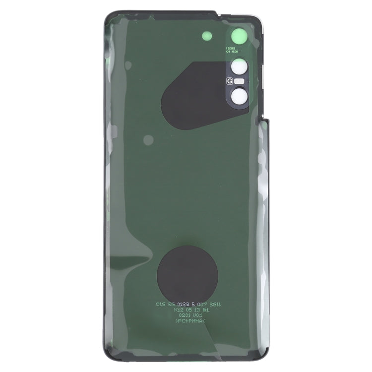 For Samsung Galaxy S21 5G Battery Back Cover with Camera Lens Cover (Black)