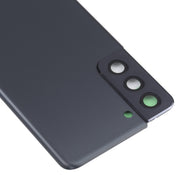 For Samsung Galaxy S21 5G Battery Back Cover with Camera Lens Cover (Black)