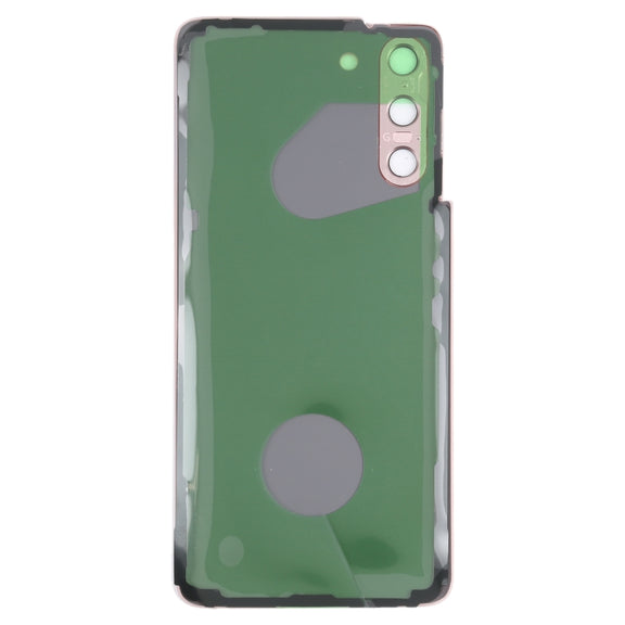 For Samsung Galaxy S21 5G Battery Back Cover with Camera Lens Cover (Pink)