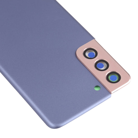 For Samsung Galaxy S21 5G Battery Back Cover with Camera Lens Cover (Purple)