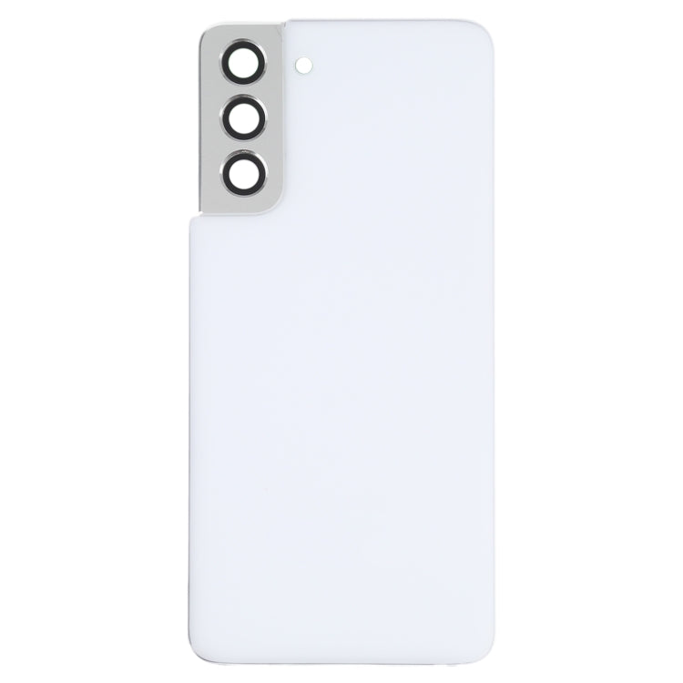 For Samsung Galaxy S21 5G Battery Back Cover with Camera Lens Cover (White)