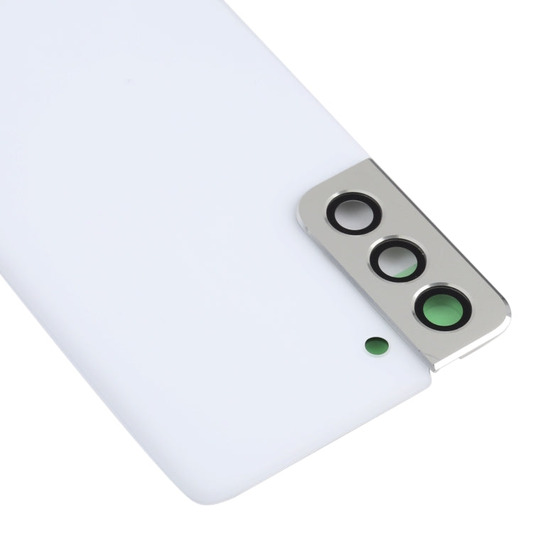 For Samsung Galaxy S21 5G Battery Back Cover with Camera Lens Cover (White)