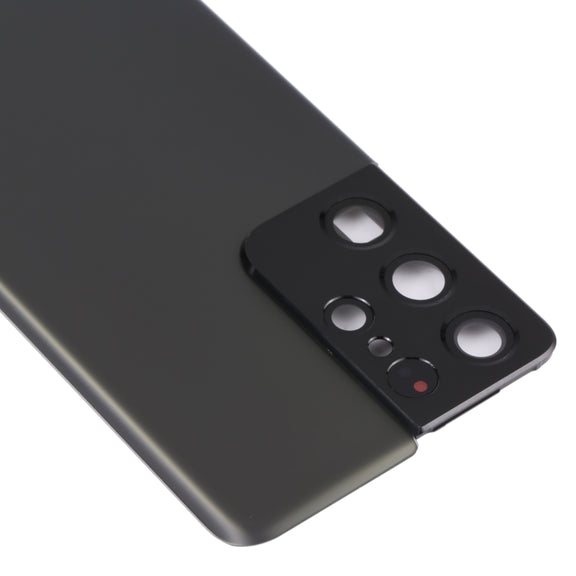 For Samsung Galaxy S21 Ultra 5G Battery Back Cover with Camera Lens Cover (Grey)