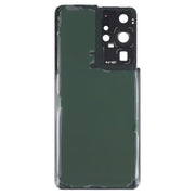 For Samsung Galaxy S21 Ultra 5G Battery Back Cover with Camera Lens Cover (Purple)