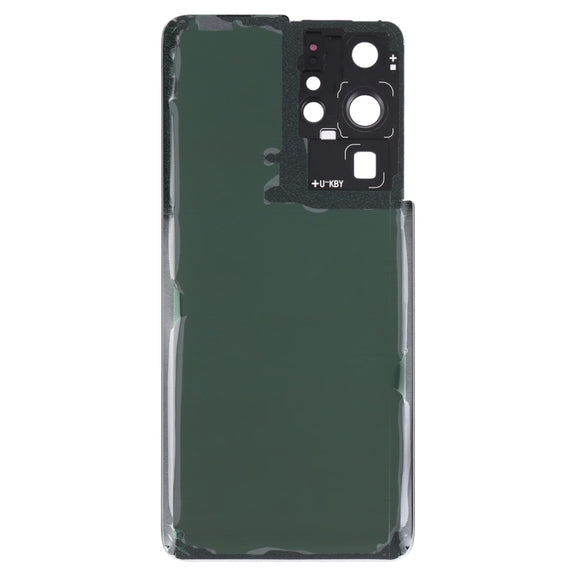 For Samsung Galaxy S21 Ultra 5G Battery Back Cover with Camera Lens Cover (Purple)
