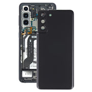 For Samsung Galaxy S21+ 5G Battery Back Cover with Camera Lens Cover (Black)