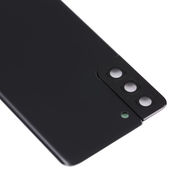For Samsung Galaxy S21+ 5G Battery Back Cover with Camera Lens Cover (Black)