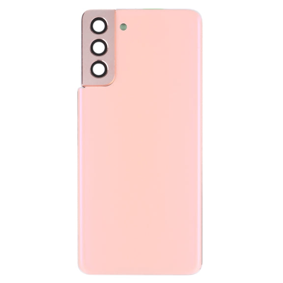 For Samsung Galaxy S21+ 5G Battery Back Cover with Camera Lens Cover (Pink)