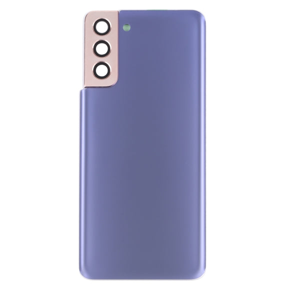 For Samsung Galaxy S21+ 5G Battery Back Cover with Camera Lens Cover (Purple)