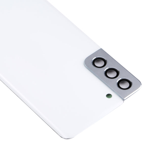 For Samsung Galaxy S21+ 5G Battery Back Cover with Camera Lens Cover (White)