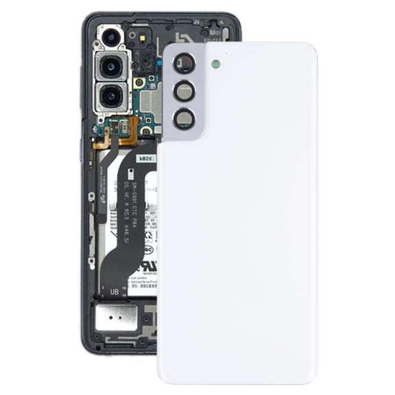 For Samsung Galaxy S21+ 5G Battery Back Cover with Camera Lens Cover (White)