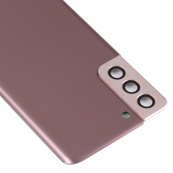 For Samsung Galaxy S21+ 5G Battery Back Cover with Camera Lens Cover (Brown)