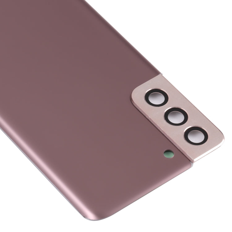 For Samsung Galaxy S21+ 5G Battery Back Cover with Camera Lens Cover (Brown)