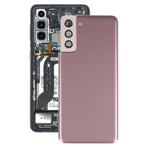 For Samsung Galaxy S21+ 5G Battery Back Cover with Camera Lens Cover (Brown)