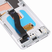 Original Super AMOLED LCD Screen For Samsung Galaxy S21 Ultra 5G SM-G998B Digitizer Full Assembly with Frame (Silver)