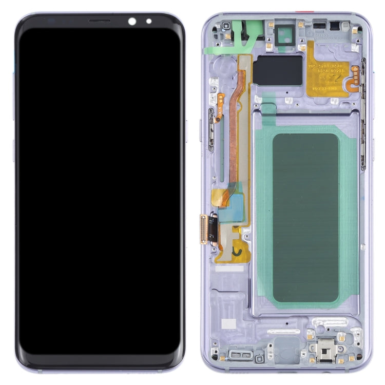 OLED LCD Screen for Samsung Galaxy S8+ SM-G955 Digitizer Full Assembly with Frame (Purple) - free shipping - PMc TechLife - Order now!