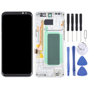OLED LCD Screen for Samsung Galaxy S8+ SM-G955 Digitizer Full Assembly with Frame (Silver)