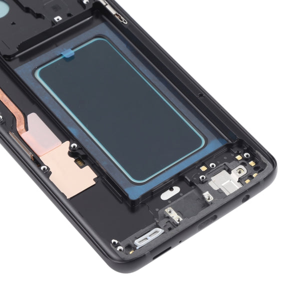 OLED LCD Screen for Samsung Galaxy S9+ SM-G965 Digitizer Full Assembly with Frame (Black)