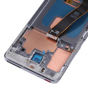 Original Super AMOLED LCD Screen With Digitizer Full Assembly with Frame for Samsung Galaxy S20 5G SM-G981B(Silver)