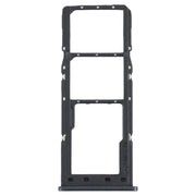 For Samsung Galaxy M12 SM-M127 SIM Card Tray + SIM Card Tray + Micro SD Card Tray (Black)