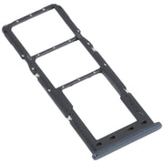 For Samsung Galaxy M12 SM-M127 SIM Card Tray + SIM Card Tray + Micro SD Card Tray (Black)
