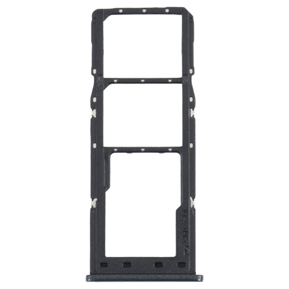 For Samsung Galaxy M12 SM-M127 SIM Card Tray + SIM Card Tray + Micro SD Card Tray (Black)