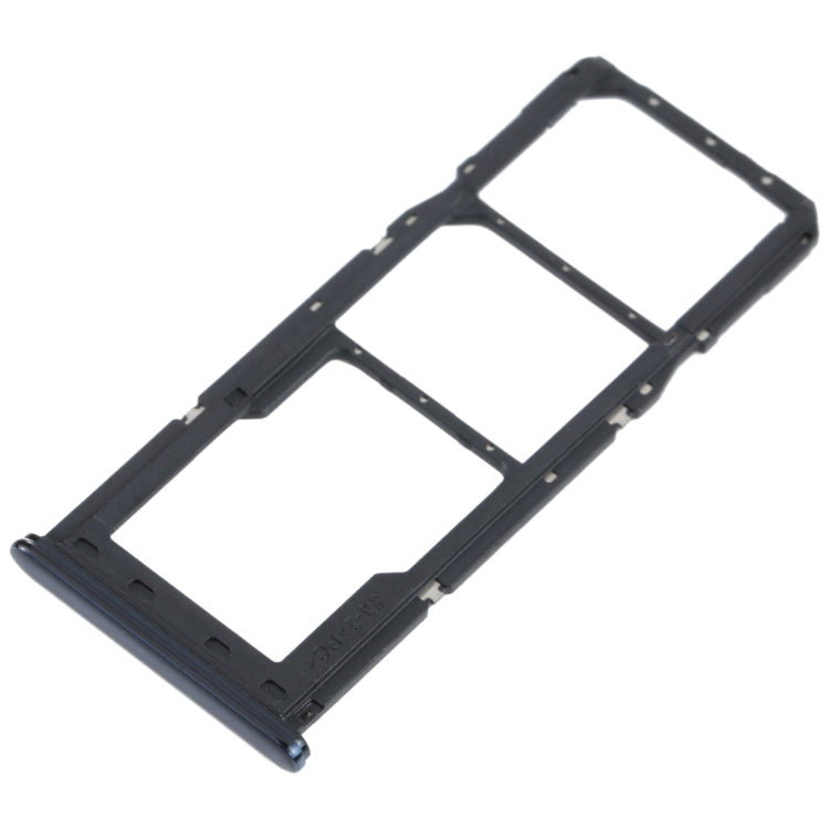 For Samsung Galaxy M32 SM-M325 SIM Card Tray + SIM Card Tray + Micro SD Card Tray (Black)