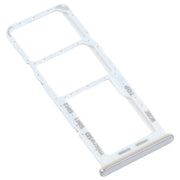 For Samsung Galaxy M32 SM-M325 SIM Card Tray + SIM Card Tray + Micro SD Card Tray (Silver)