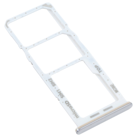 For Samsung Galaxy M32 SM-M325 SIM Card Tray + SIM Card Tray + Micro SD Card Tray (Silver)