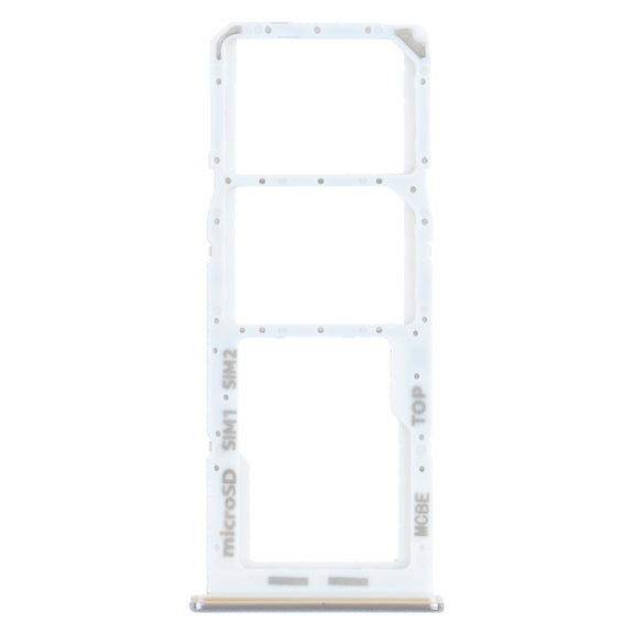 For Samsung Galaxy M32 SM-M325 SIM Card Tray + SIM Card Tray + Micro SD Card Tray (Silver)