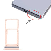 For Samsung Galaxy A33 5G SM-A336B Original SIM Card Tray + SIM Card Tray / Micro SD card tray (Gold)