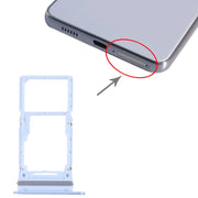 For Samsung Galaxy A33 5G SM-A336B Original SIM Card Tray + SIM Card Tray / Micro SD card tray (Blue)