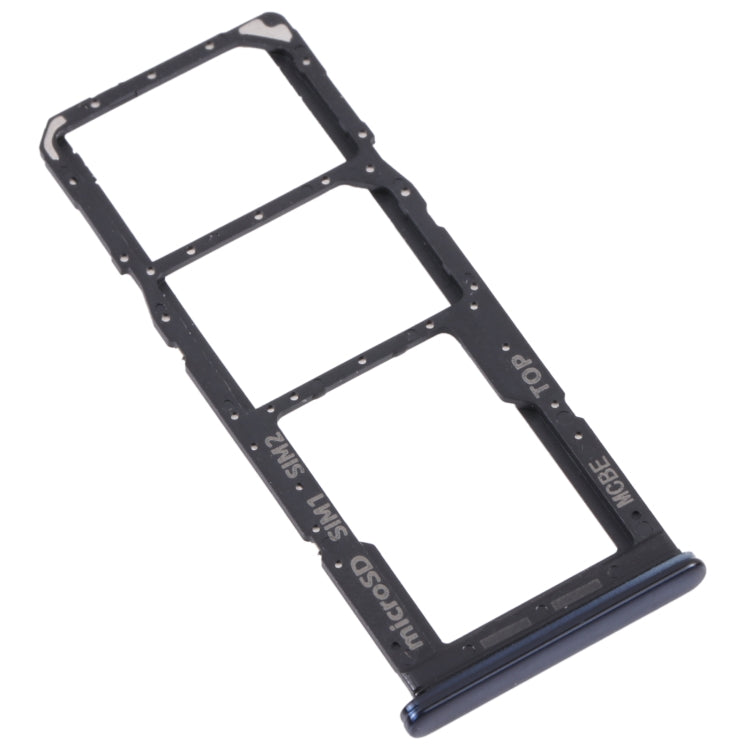 For Samsung Galaxy M32 5G SM-M326B Original SIM Card Tray + SIM Card Tray + Micro SD card tray (Black)