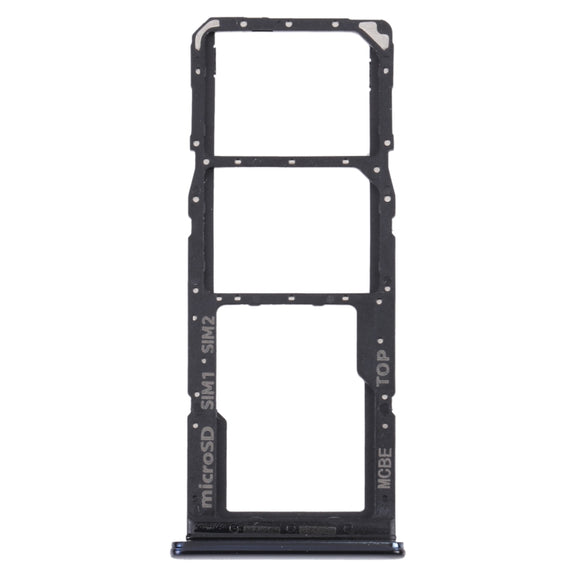 For Samsung Galaxy M32 5G SM-M326B Original SIM Card Tray + SIM Card Tray + Micro SD card tray (Black)