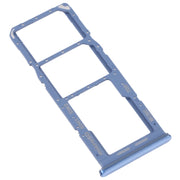 For Samsung Galaxy M32 5G SM-M326B Original SIM Card Tray + SIM Card Tray + Micro SD card tray (Blue)